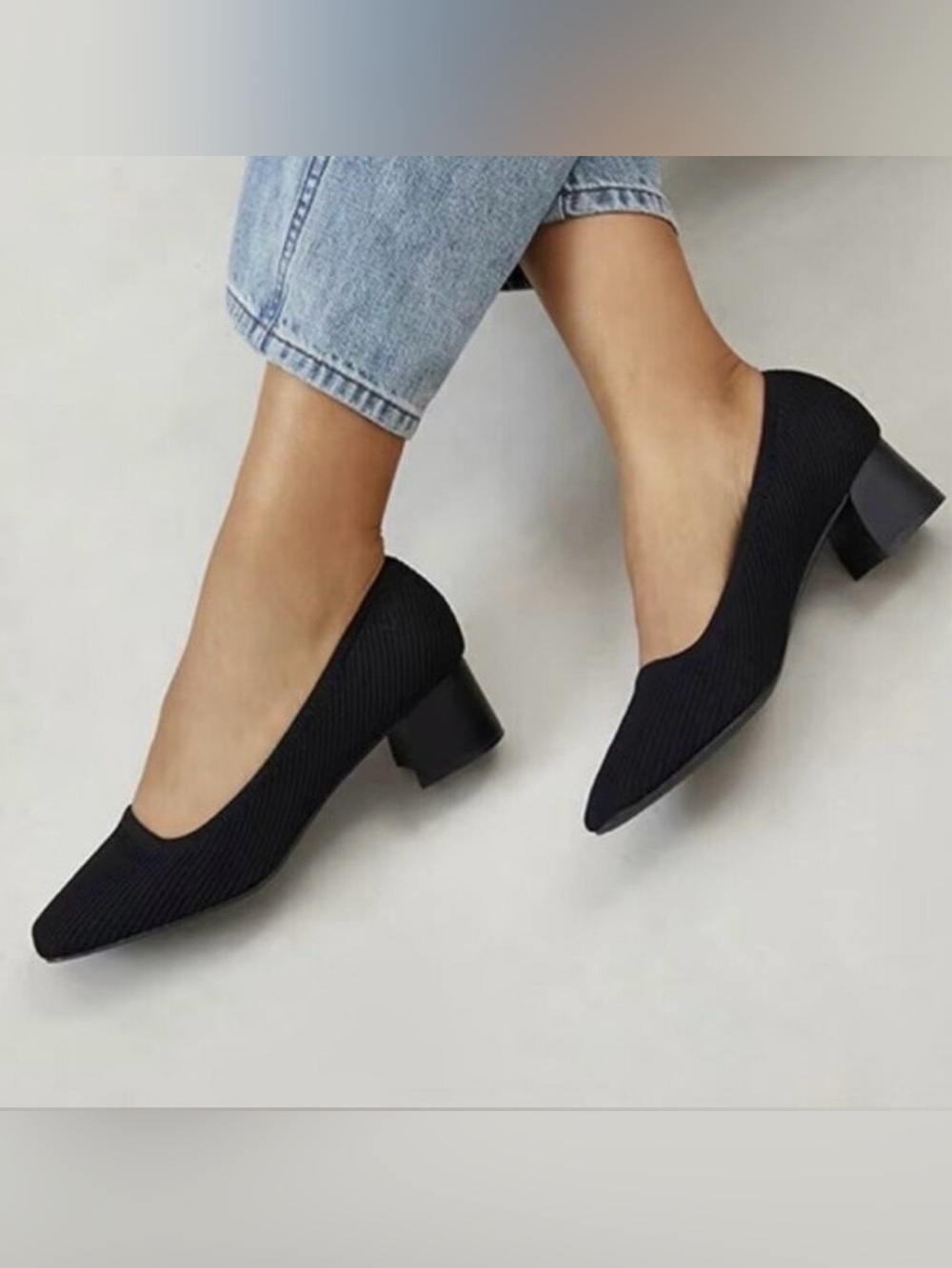 Vivaia Melody NWOT square-toe chunky heel 38.5 / 7.5 US - Picture 10 of 10